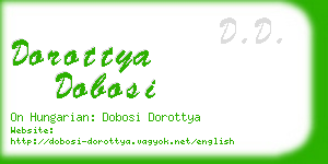 dorottya dobosi business card